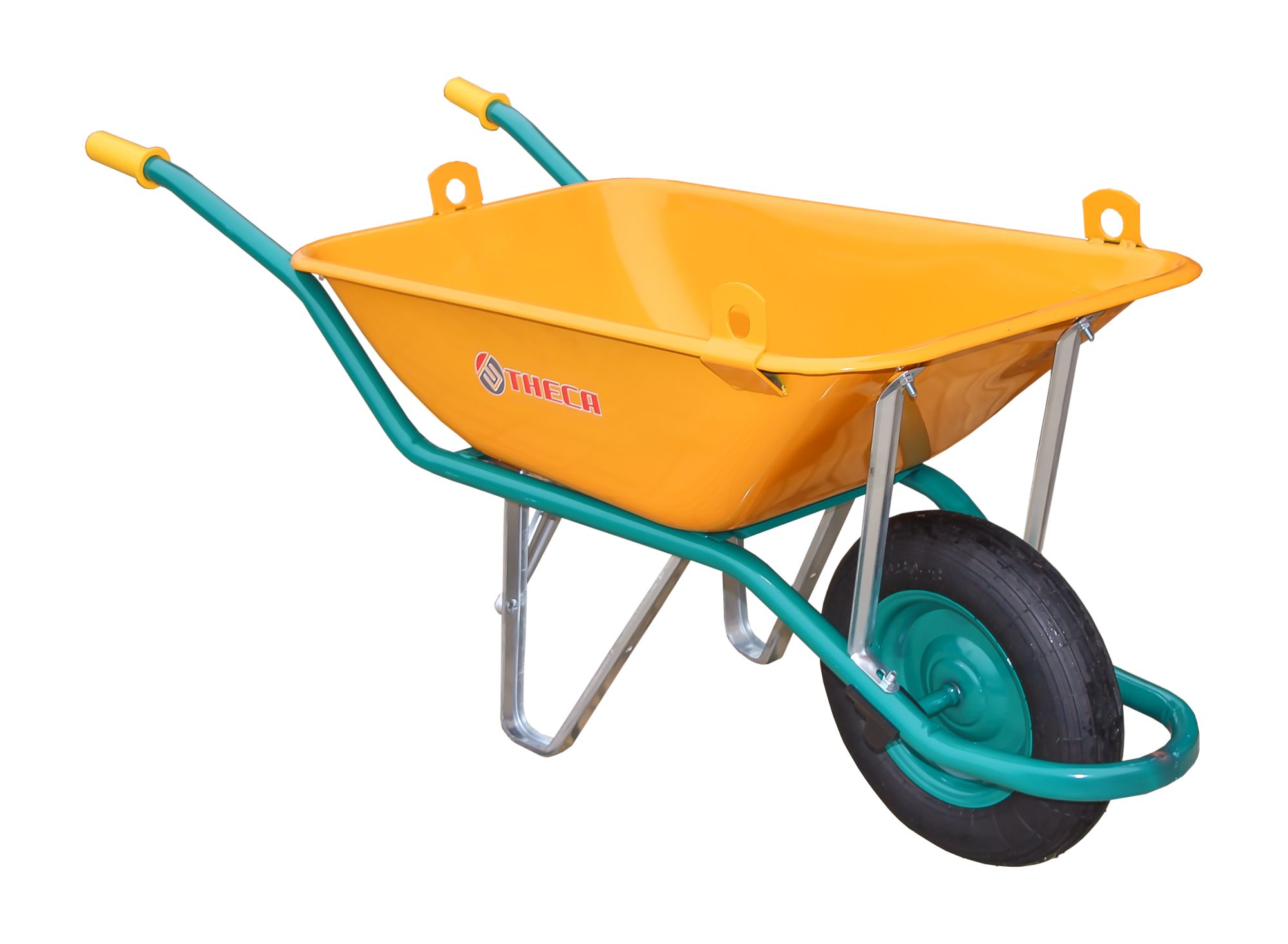 C1/550 Amarilla con ganchos y rueda neumatica